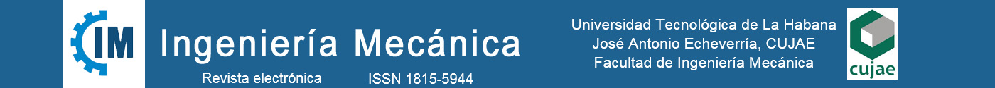 Ingeniería Mecánica. Revista electrónica. ISSN 1815-5944